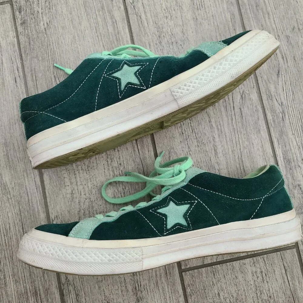 Converse One Star Ox Ponderosa Pine Neptune Green sneakers men 10 women 12